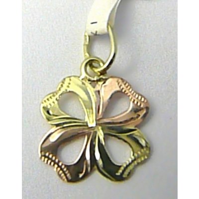 Klenoty Budín Zlatý křížek z dvojího zlata a s gravírováním 3220151 – Zbozi.Blesk.cz