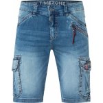 Timezone kraťasy Regular Ryker pánské džínové kraťasy Středně 25100254031193833 Modré – Zboží Dáma