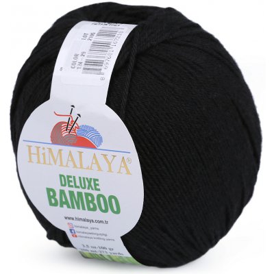 Pletací příze Deluxe Bamboo 100 g Varianta: 9 (29) černá, Balení: 1 ks 52363/130009/244554 – Zboží Dáma