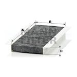 Filtr, vzduch v interiéru MANN-FILTER CUK 22 008-4 – Hledejceny.cz