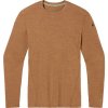 Pánské sportovní tričko Smartwool pánské triko CLASSIC THERMAL merino BL COLORBLOCK CREW Depp Fox brown/heather- hořčičné