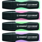 Stabilo Green Boss Pastel 6070/4-2 4 ks sada tyrkysová, zelená, růžová, fialová – Hledejceny.cz