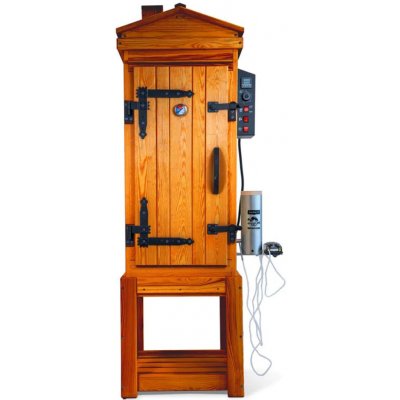 Jelux Elektrická dřevěná udírna 220 l z borovice 105×50×50 cm jabloň – Sleviste.cz