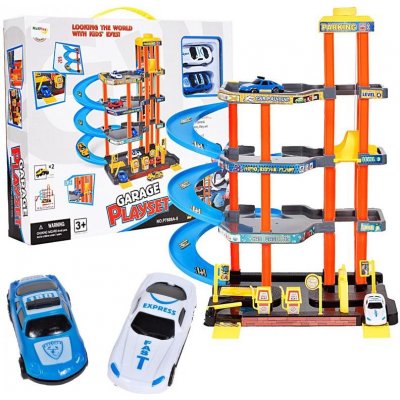 Majlo Toys Parkovací garáž s výtahem a 2 autíčky Garage Playset – Sleviste.cz