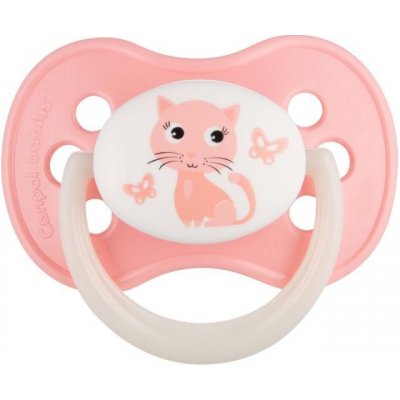 Canpol Babies kaučuk třešinka Cute Animals kočka růžová – Zboží Mobilmania