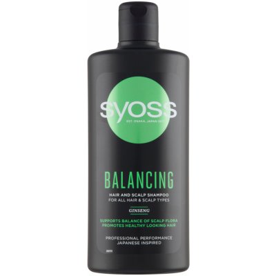 Syoss Balancing šampon pro všechny typy vlasů a vlasových pokožek 440 ml – Zbozi.Blesk.cz