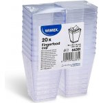 WIMEX Fingerfood kelímek hranatý čirý 5,8 x 5,8 x 7,6 cm 160 ml – Zboží Dáma