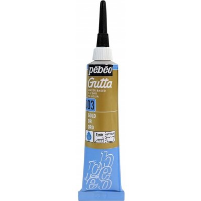 Pebeo Kontura na hedvábí Gutta 20 ml Gold – Zboží Dáma