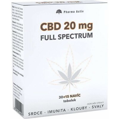 CBD 20 mg Full Spectrum 30+15 tablet – Zbozi.Blesk.cz