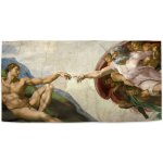Sablio Ručník s potiskem Stvoření Adama Michelangelo Buonarroti 70 x 140 cm – Hledejceny.cz