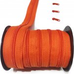 Zip spirálový pomerančový 5 mm metráž – Hledejceny.cz