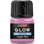 Pentart Akrylová barva svítící ve tmě 30 ml RŮŽOVÁ – Hledejceny.cz