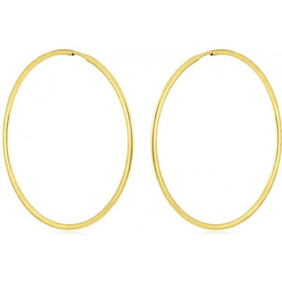 Gemmax Jewelry zlaté Kruhy hladké kulatý profil GLEYN453519 – Zboží Mobilmania