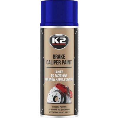 K2 BRAKE CALIPER PAINT 400 ml MODRÁ - barva na brzdové třmeny a bubny | Zboží Auto