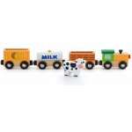 Janod dřevěný vláček Farma J08578 – Zboží Mobilmania