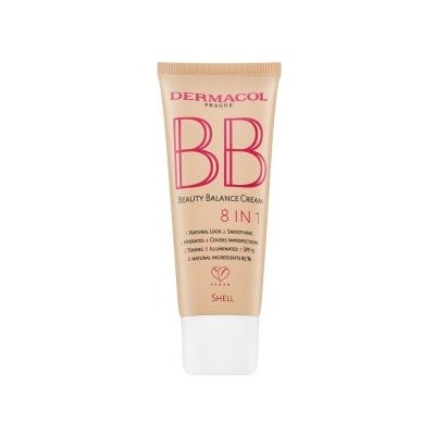 Dermacol BB Beauty Balance Cream 8in1 BB krém pro sjednocenou a rozjasněnou pleť Shell 30 ml – Sleviste.cz