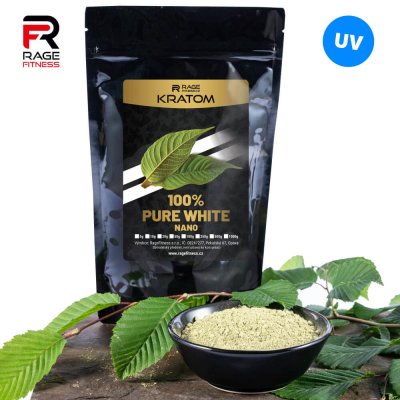 Rage Fitness Kratom 100% Pure White Nano UV 20 g