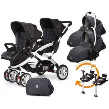 Casualplay Set pro dvojčata Stwinner 2x autosedačka Baby 0Plus 2x Basefix Baby 0Plus + taška Metal 2017