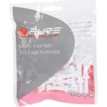 PURE 2 IMPROVE PLASTIC STEP TEES 51MM 25KS Golfová týčka, bílá – Zboží Dáma