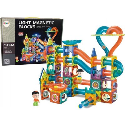 iMex Toys svítící kuličková dráha Magnetic 202 ks – Zboží Mobilmania