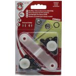 KOH-I-NOR Nýtovací knoflík Roland baby, průměr 9,7 mm, černý nikl – Zboží Mobilmania