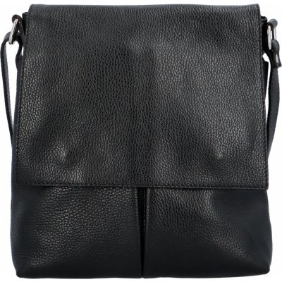 Stylová dámská kožená crossbody taška Carlon černá – Zbozi.Blesk.cz