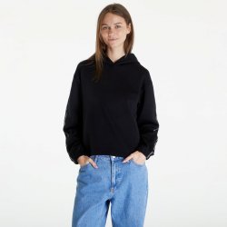 Calvin Klein Jeans mikina dámská černá s kapucí s potiskem J20J223078