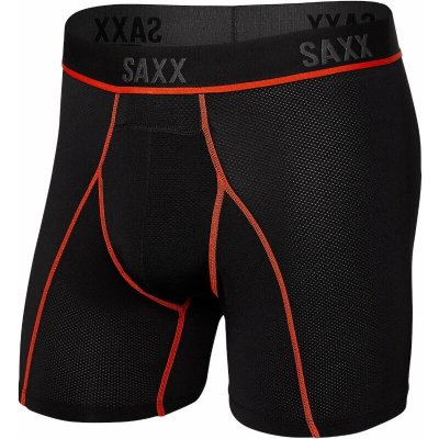 Saxx Kinetic HD Boxer Brief black/vermillion boxerky pánské