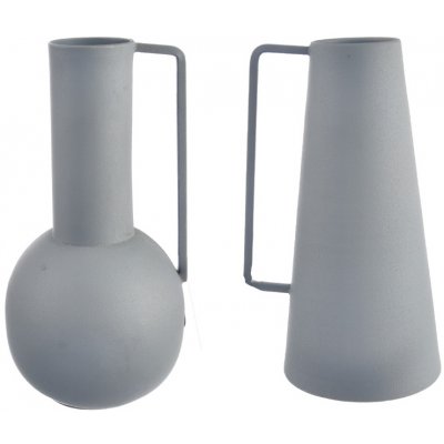 Váza plech šedá 21 cm 2ASS – Hledejceny.cz