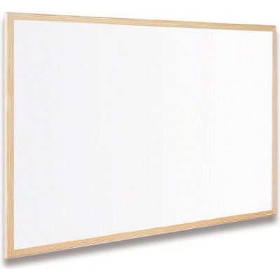 2x3 Bílá tabule 60 x 40 cm (whiteboard), popisovatelná, magnetická, dřevěný rám – Zboží Živě