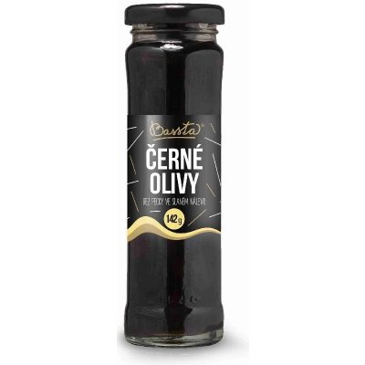 Bassta Černé olivy bez pecky 142 g