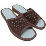 Ovčí Věci Dámské kožené letní pantofle na klínku – Sleviste.cz