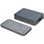 PremiumCord HDMI switch 3:1 plastový,dálkové ovl. khswit31c – Zboží Živě