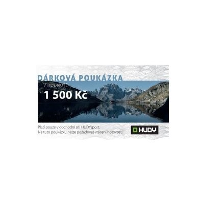 HUDY Dárková poukázka 1500 Kč – Zboží Mobilmania