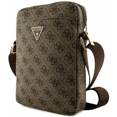 Guess PU 4G Triangle Logo Taška 8" Brown – Zboží Živě