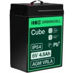 Green Cell 6V 4,5Ah AGM02 – Zboží Živě