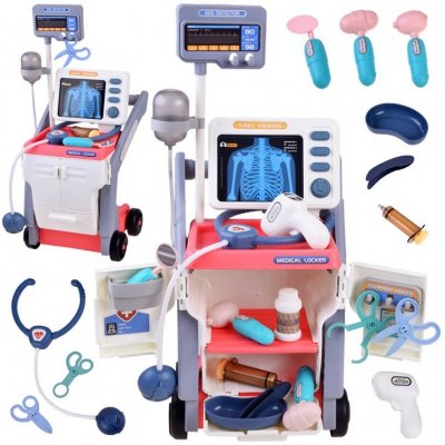 RKToys Zdravotnický vozík Happy Doctor Růžový – Zbozi.Blesk.cz