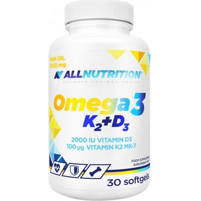 Allnutrition Omega 3 K2 D3 30 kapslí – Hledejceny.cz