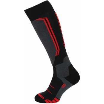 Blizzard lyžařské ponožky Allround wool ski socks black/anthracite/red