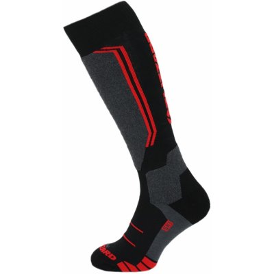 Blizzard lyžařské ponožky Allround wool ski socks black/anthracite/red – Zboží Mobilmania