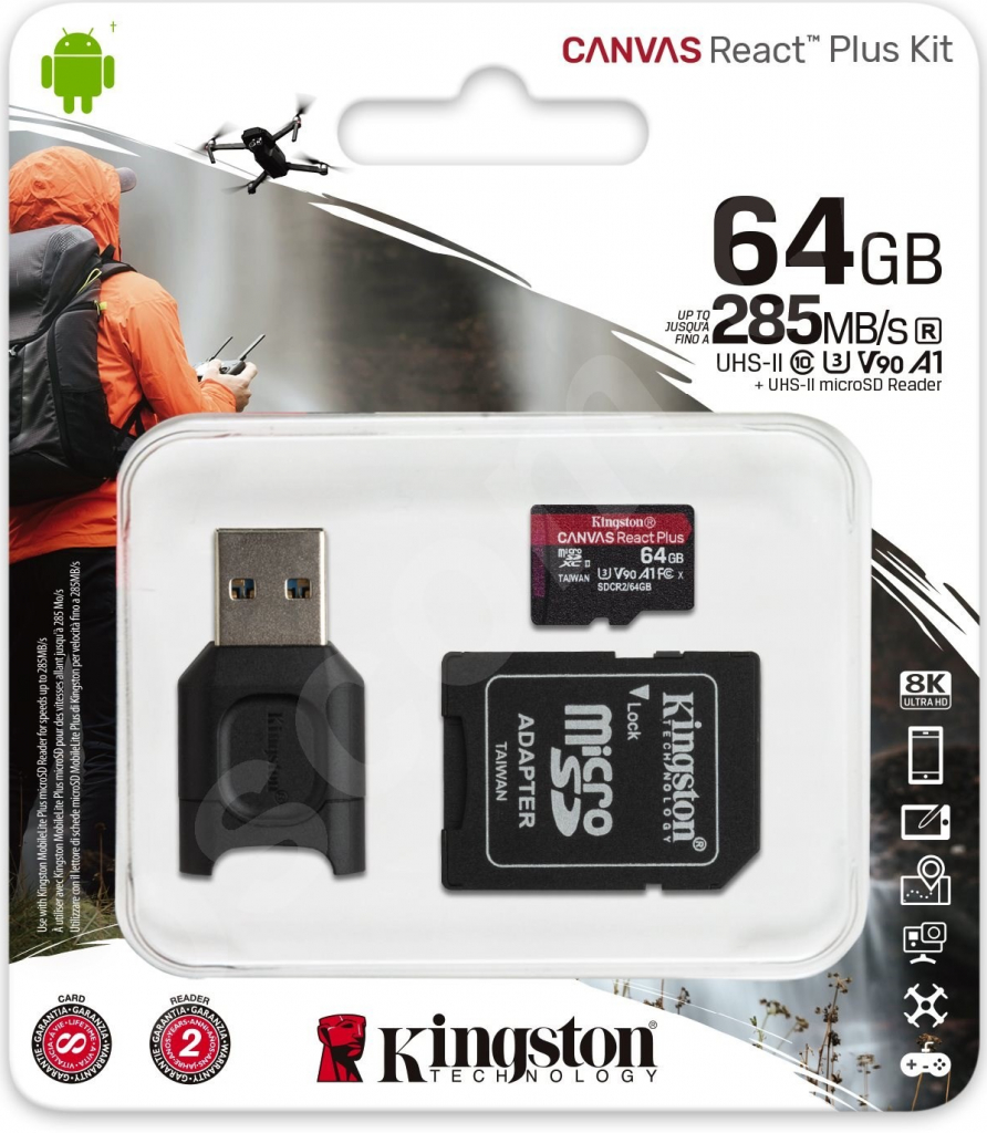 Kingston MicroSDXC UHS-II 64 GB MLPMR2/64GB