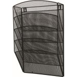 DONAU Nástěnný odkladač Office Set, 315 x 440 x 120 mm, kov - černý – Zboží Mobilmania