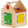 Dřevěná hračka Haba Education Domeček se zámky