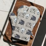 Wooline s šedou ovečkou 30 x 15 cm – Zboží Dáma