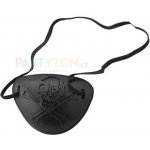 Pirátská páska přes oko černá saténová – Zboží Dáma