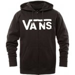 Vans CLASSIC ZIP HOOD Black/White – Zboží Mobilmania