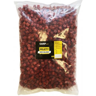 Carpway Pelety Red Halibut S Dírou 10kg 18mm – Zboží Mobilmania