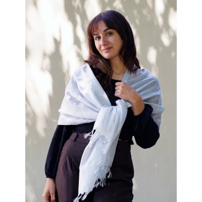 Hedvábná šála šedá – Zboží Dáma