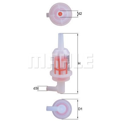 Palivový filtr MAHLE ORIGINAL KL 33 (KL33)