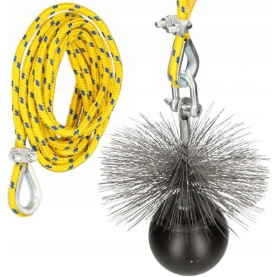 Kotarbau Sada na čištění komína kartáč 200 mm lano 10 m 1,3 kg – Hledejceny.cz